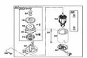 Electric Starter Diagram and Parts List for 12E802-1114-01  Briggs and Stratton Engine